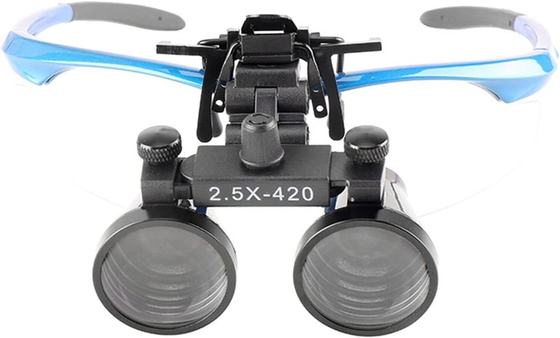 EustomA 2.5X/3.5X Binocular Loupes Glasses Magnifier Clip on Style DY-101 (2.5X) - Image 5